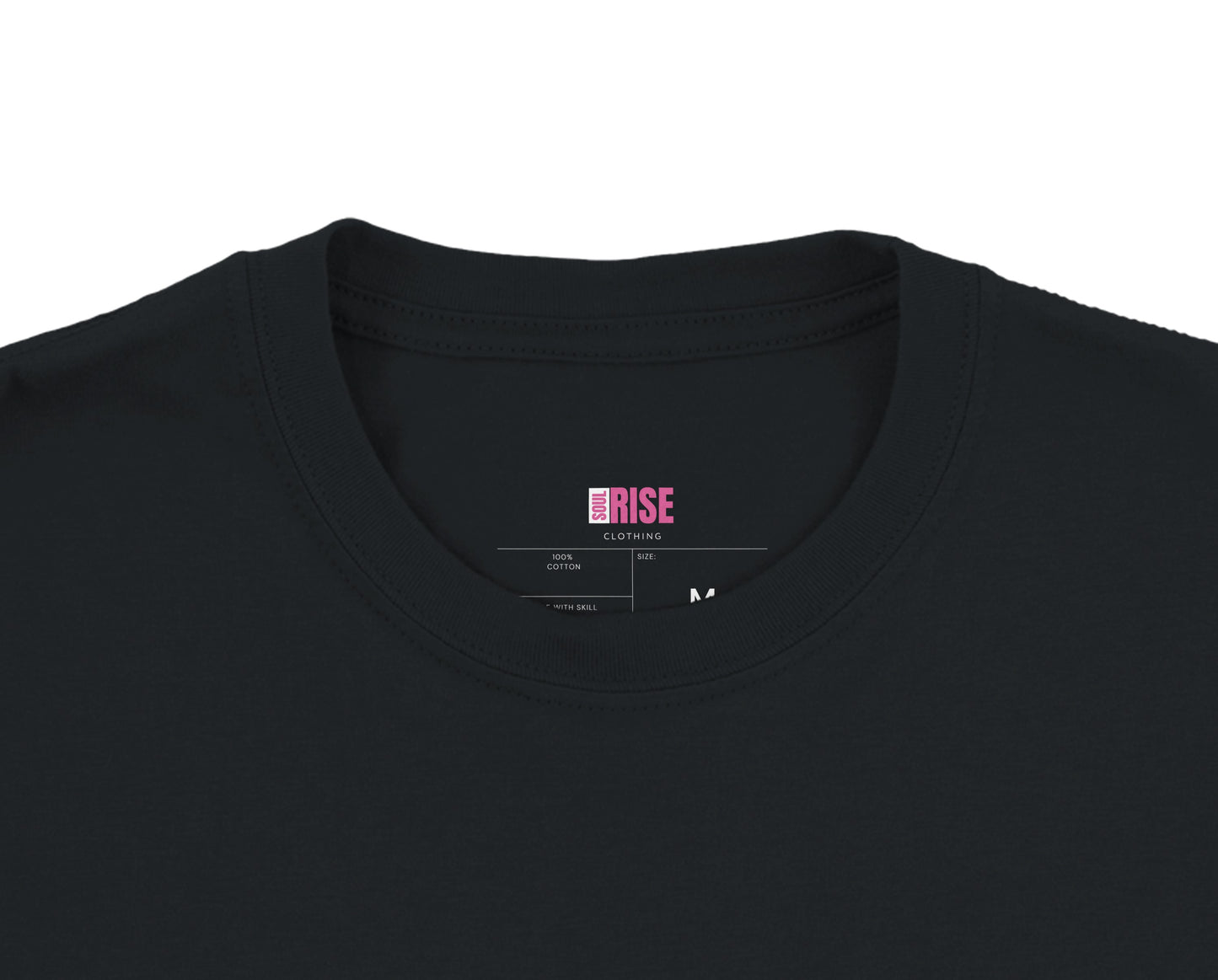 Be Brave Girls Crewneck T-shirt - Black With Pink Be Brave Design