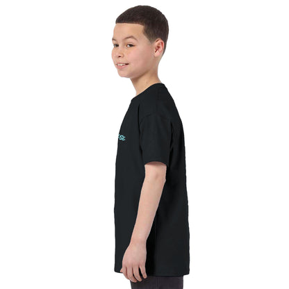 Be Brave Boys Crewneck T-Shirt - Black With Be Brave Design