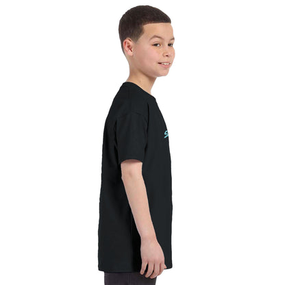 Be Brave Boys Crewneck T-Shirt - Black With Be Brave Design