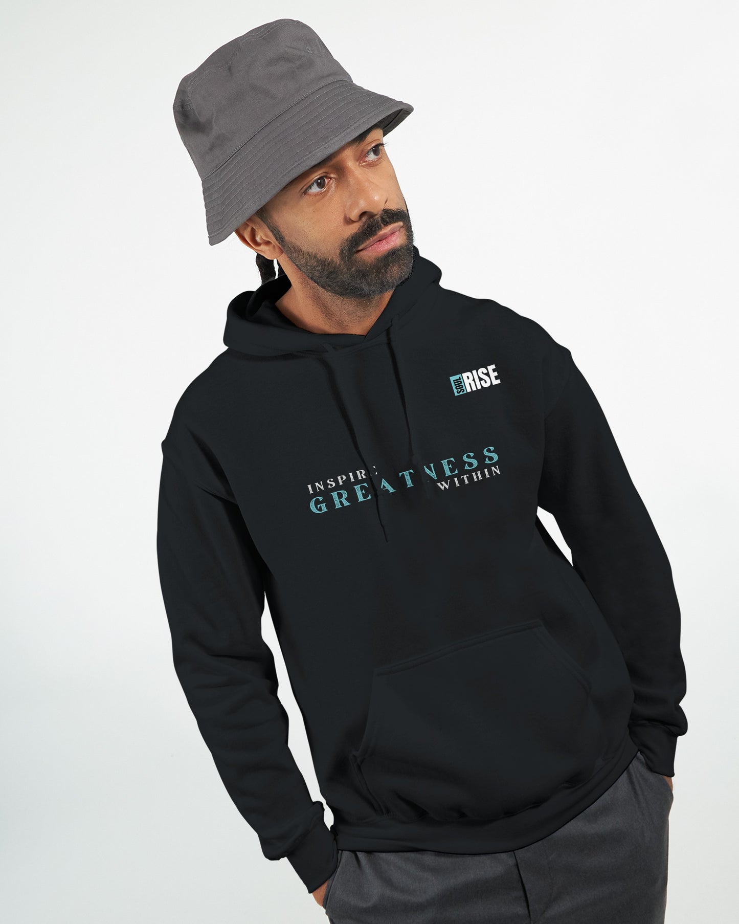 Inspire Greatness Within Men's OH Hood - Black